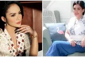 Gaya busana 9 seleb cantik ngantor di DPR, Krisdayanti berkelas