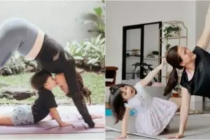 Momen 9 pesinetron 2000-an olahraga bareng anak, seru abis