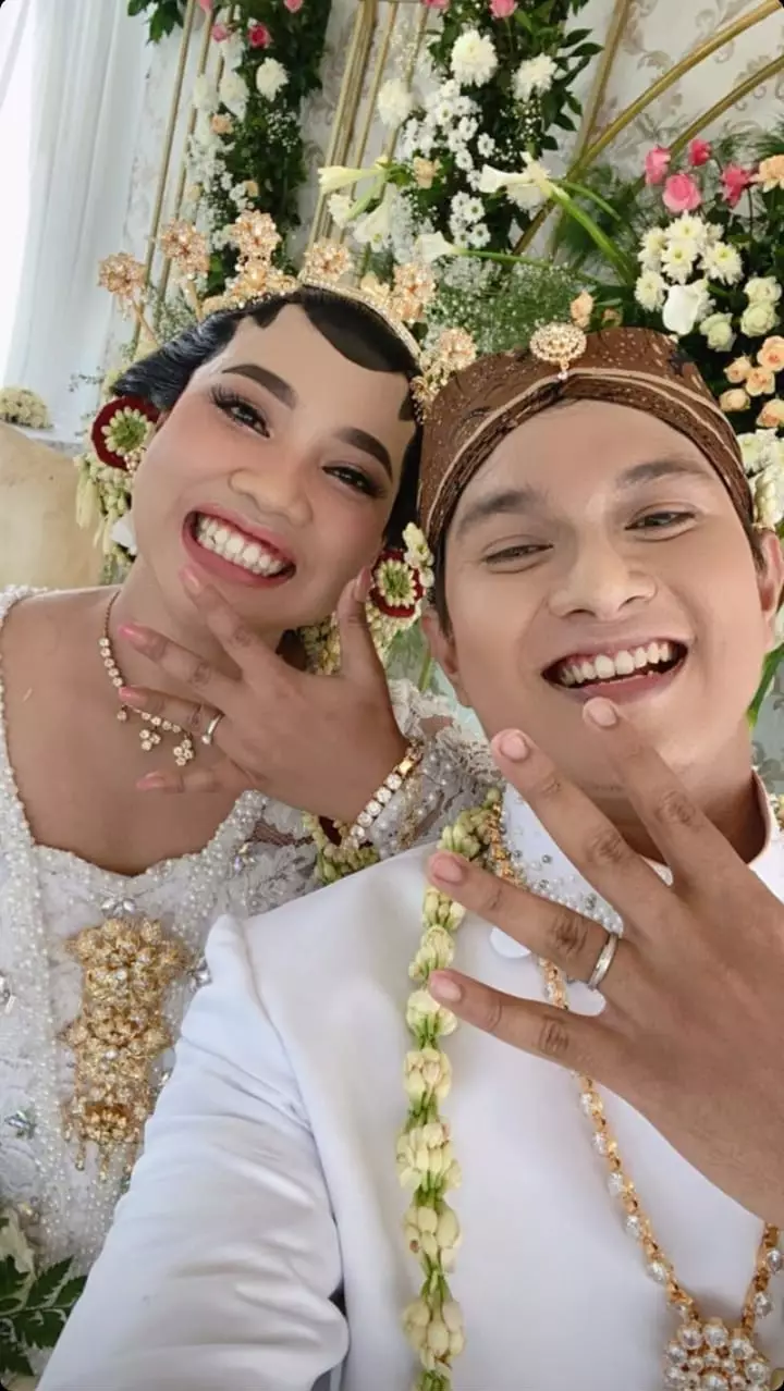 Momen akad nikah Mumuk Gomez © 2021 brilio.net