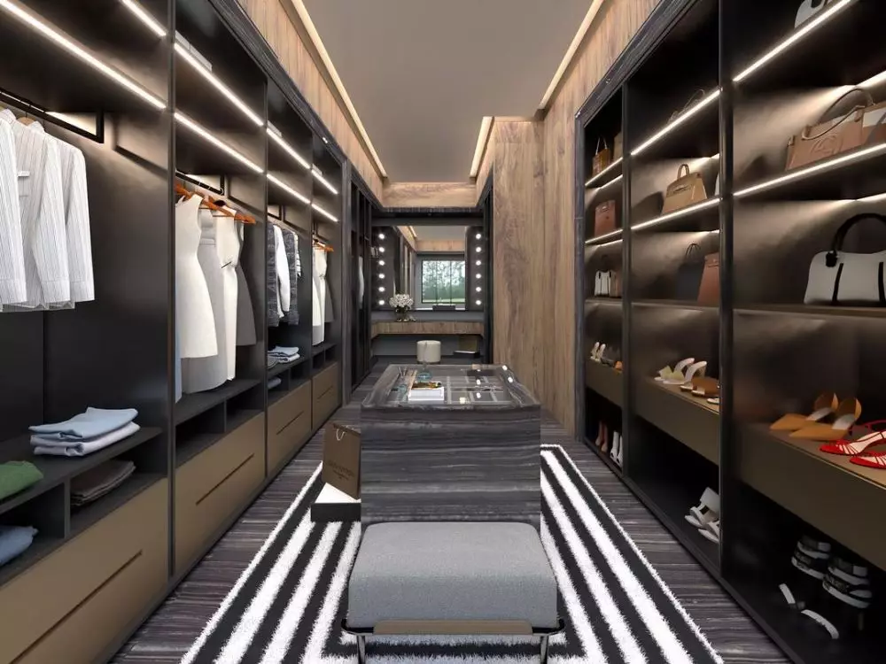 desain walk in closet Rachel © Instagram