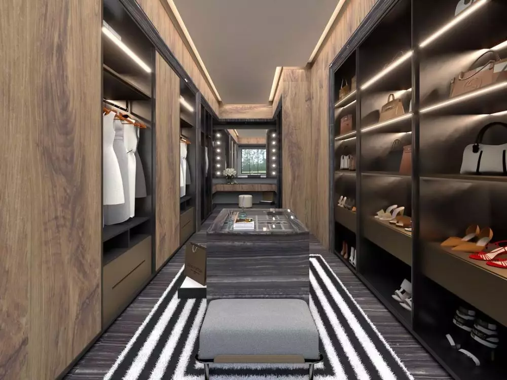 desain walk in closet Rachel © Instagram