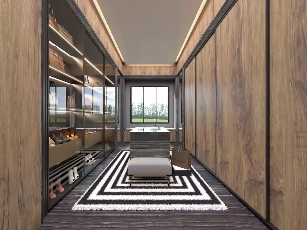 desain walk in closet Rachel © Instagram