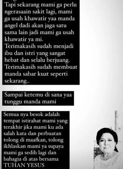 pesan perpisahan Amanda Manopo © Instagram/@amandamanopo