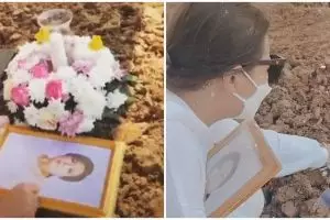 7 Momen pemakaman Henny Manopo, tangis Amanda Manopo pecah