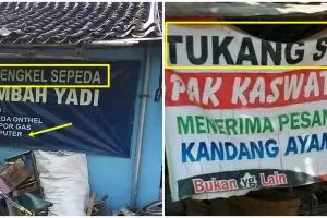 11 Spanduk jasa servis ini bukti orang Indonesia multitalenta
