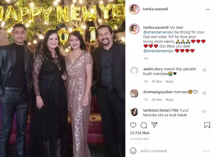 Ucapan duka pemain Ikatan Cinta untuk Ibunda Amanda Manopo dari berbagai sumber Ucapan duka pemain Ikatan Cinta untuk Ibunda Amanda Manopo dari berbagai sumber