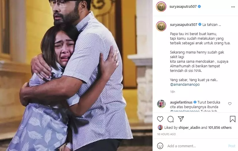 Ucapan duka pemain Ikatan Cinta untuk Ibunda Amanda Manopo dari berbagai sumber Ucapan duka pemain Ikatan Cinta untuk Ibunda Amanda Manopo dari berbagai sumber