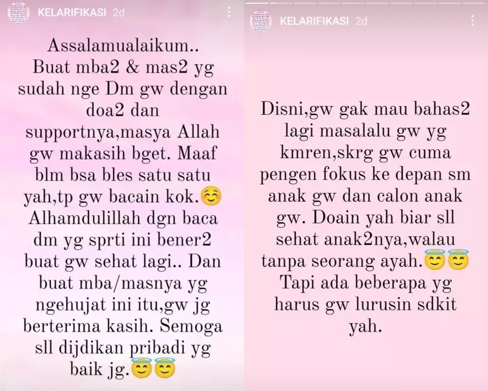 klarifikasi istri pramugara viral © Instagram
