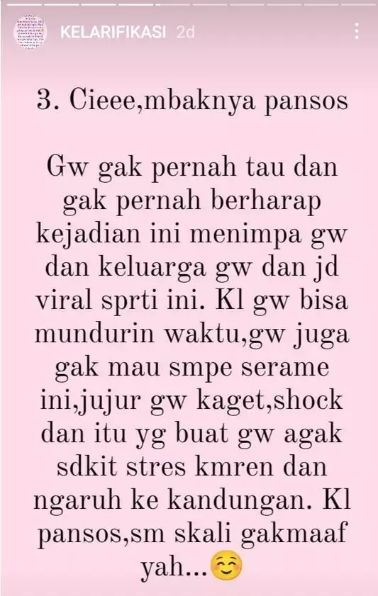 klarifikasi istri pramugara viral © Instagram