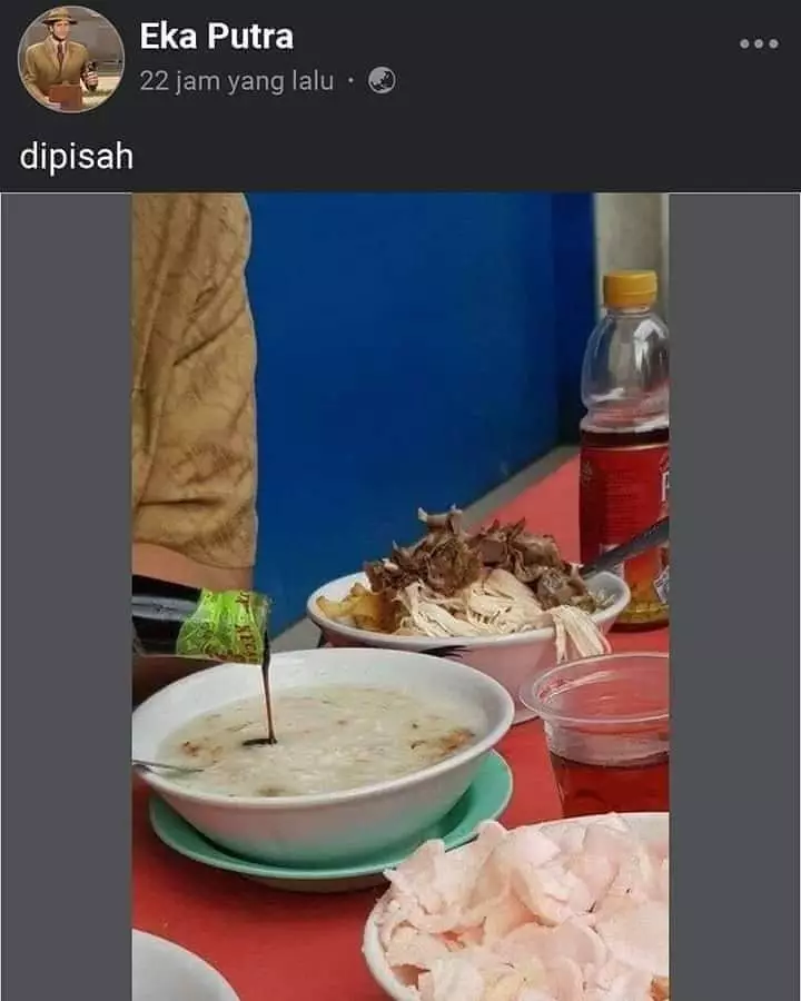 makan bubur nyeleneh © 2021 berbagai sumber