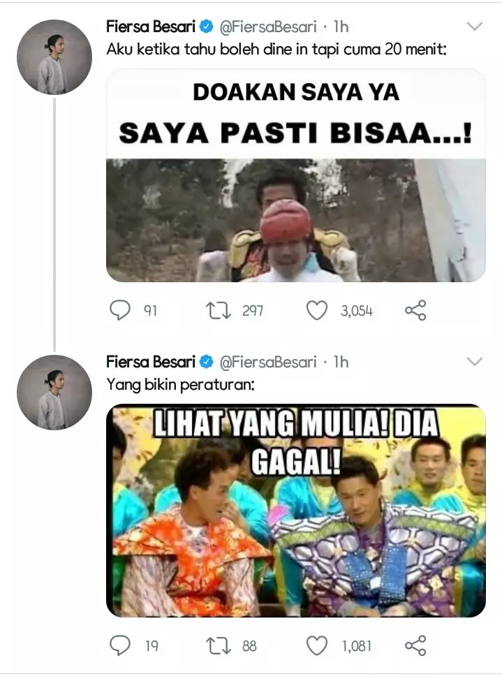 meme sindir makan 20 menit © 2021 Twitter meme sindir makan 20 menit © 2021 Twitter