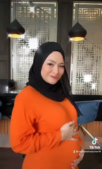 Nathalie Holscher selama masa kehamilan © 2021 brilio.net