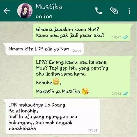 chat lika-liku LDR © 2021 instagram.com chat lika-liku LDR © 2021 instagram.com