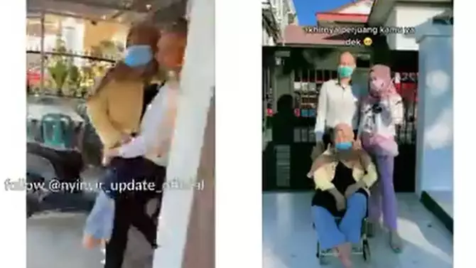 Kisah anak berbakti rawat ibu lumpuh © Instagram/@insta_julid Kisah anak berbakti rawat ibu lumpuh © Instagram/@insta_julid