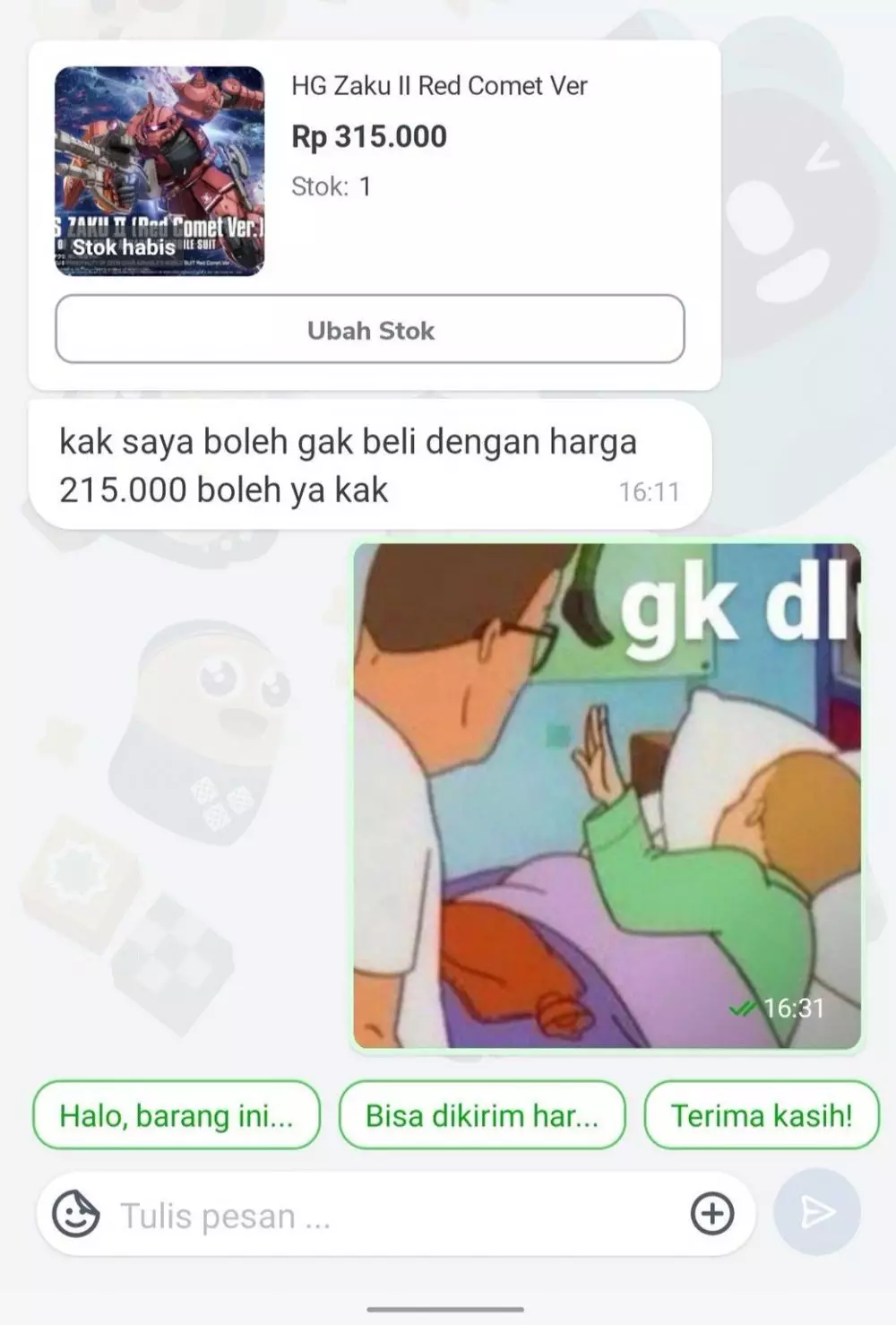 pembeli nawar keterlaluan © Twitter