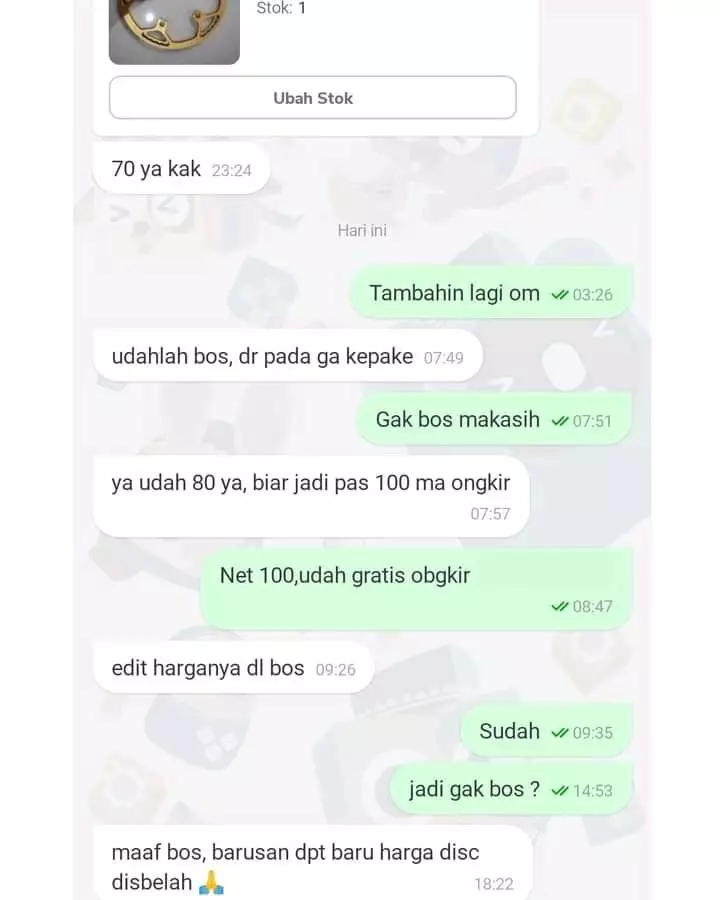 pembeli nawar keterlaluan © Twitter