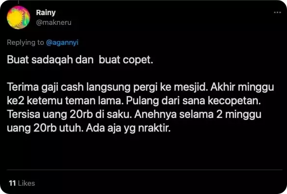 Curhatan soal gaji pertama 5 © Twitter