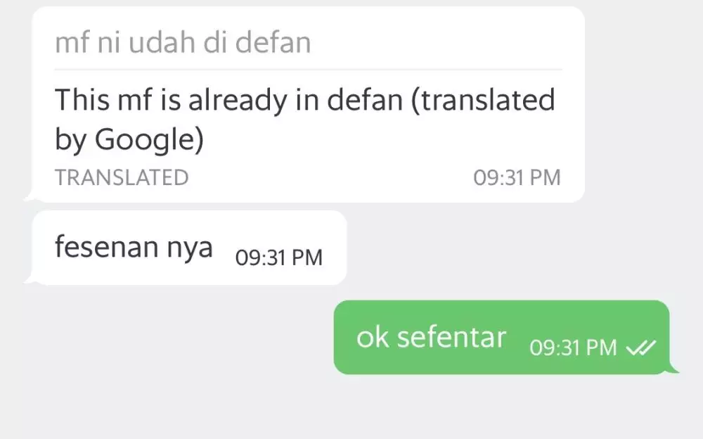 Chat pesan makanan via online © berbagai sumber