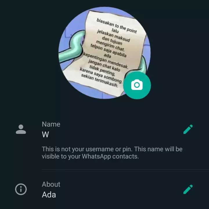 Foto profil lucu di WA © berbagai sumber