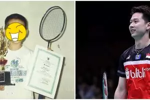 Potret masa kecil 11 atlet badminton, Kevin Sanjaya curi perhatian