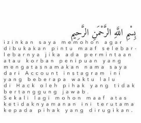 Instagram Tia Ivanka di-hack © Instagram/@tiaivankka