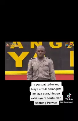 Kisah perjuangan hidup yatim piatu dari Papua © Instagram/@divisihumaspolri