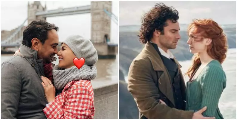 gaya seleb tirukan adegan film poldark © instagram