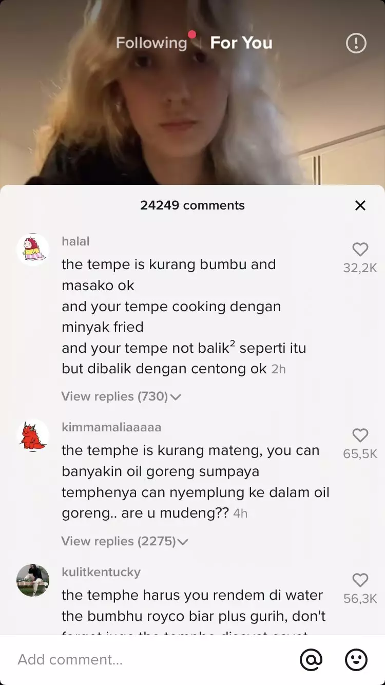 komentar tiktok lucu © 2021 berbagai sumber