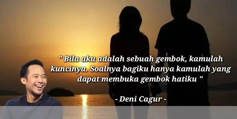 Kata-kata gombal ala Denny Cagur © berbagai sumber Kata-kata gombal ala Denny Cagur © berbagai sumber