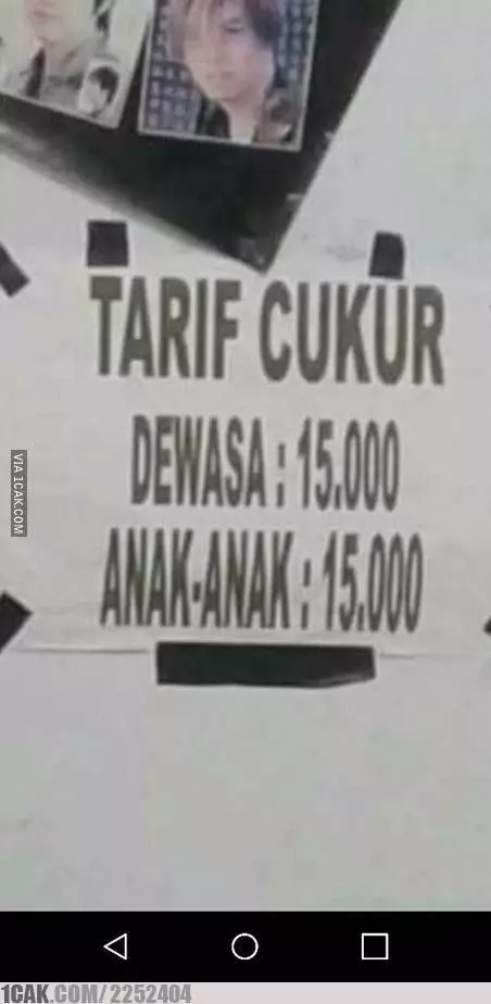 pengumuman tarif jasa © 2021 berbagai sumber