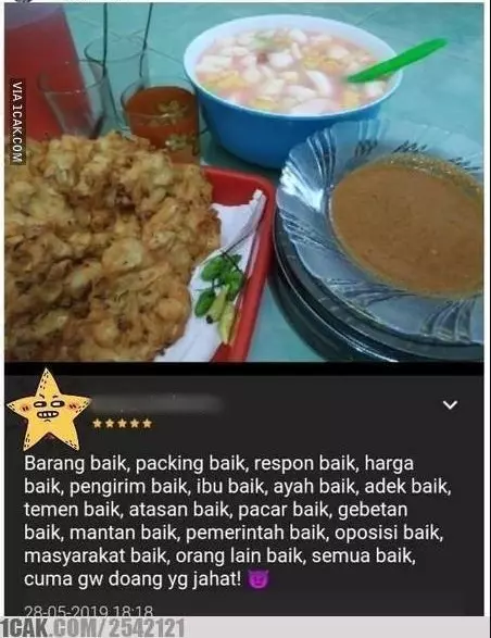 Review lucu makanan © berbagai sumber