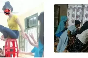 11 Kelakuan cewek kurang kerjaan ini lucunya bikin geleng kepala