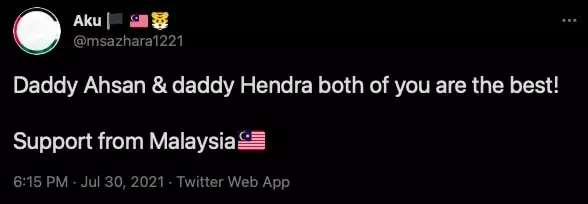 Ahsan Hendra di olimpiade 2020 © berbagai sumber Ahsan Hendra di olimpiade 2020 © berbagai sumber