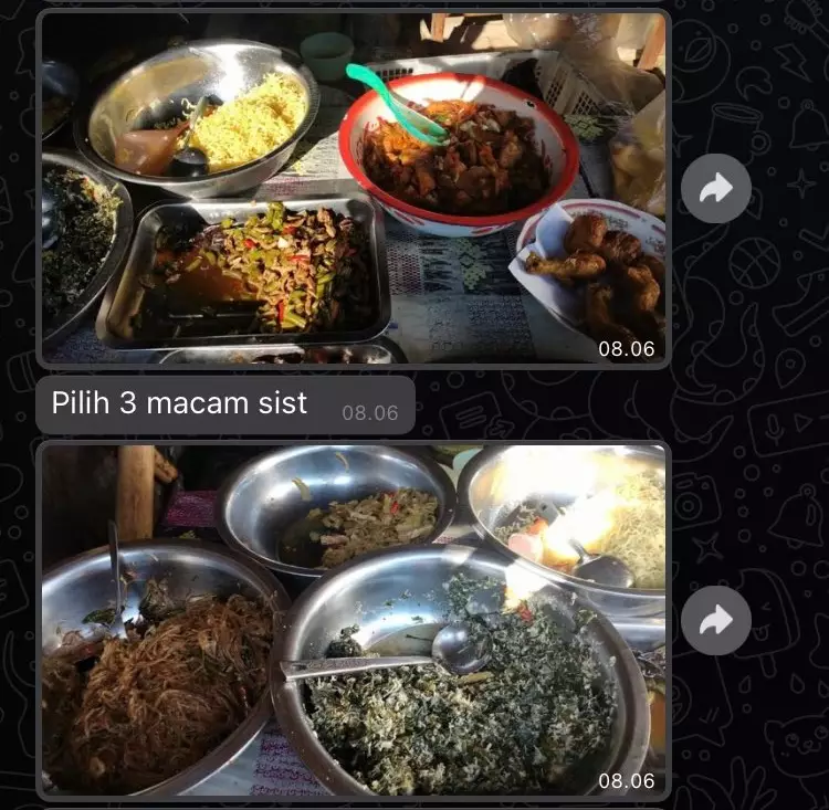 Chat kakak adik soal makanan © berbagai sumber
