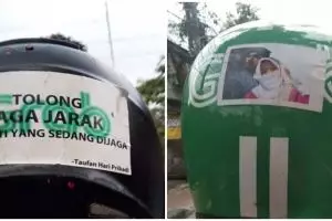 11 Potret lucu driver ojek online lagi kasmaran, bucin abis!