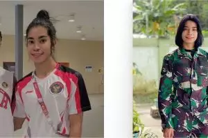 5 Pesona Alvina Tehupeiory, anggota TNI yang berlaga di Olimpiade 2020