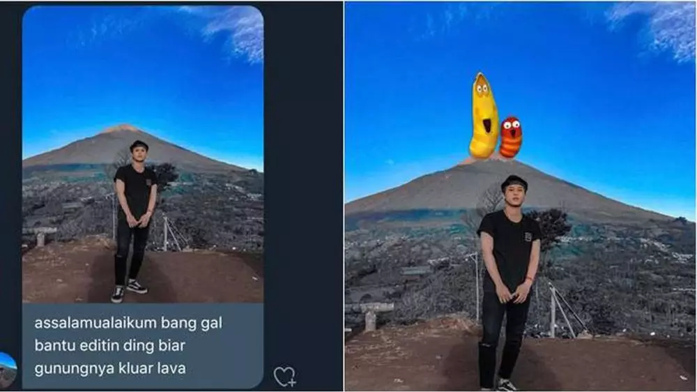 hasil foto editan warganet © Twitter/@pantungalimar