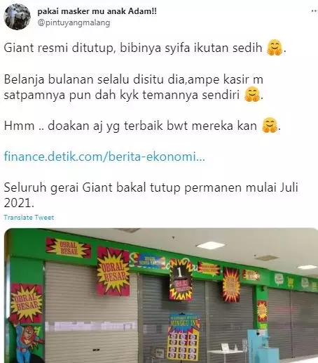 Fakta Giant tutup © berbagai sumber Fakta Giant tutup © berbagai sumber