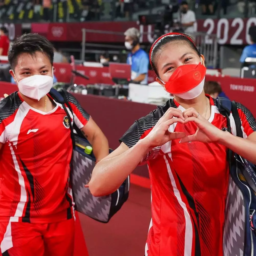 kemenangan Greysia/Apriyani  © 2021 brilio.net