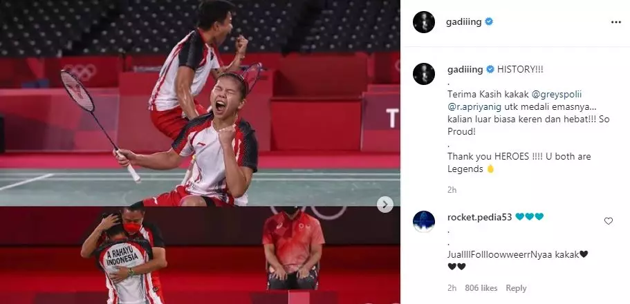 seleb tonton tonton final bulutangkis © instagram seleb tonton tonton final bulutangkis © instagram