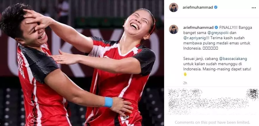 seleb tonton tonton final bulutangkis © instagram seleb tonton tonton final bulutangkis © instagram