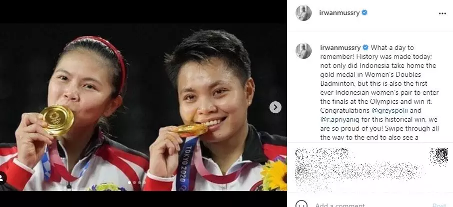 seleb tonton tonton final bulutangkis © instagram seleb tonton tonton final bulutangkis © instagram