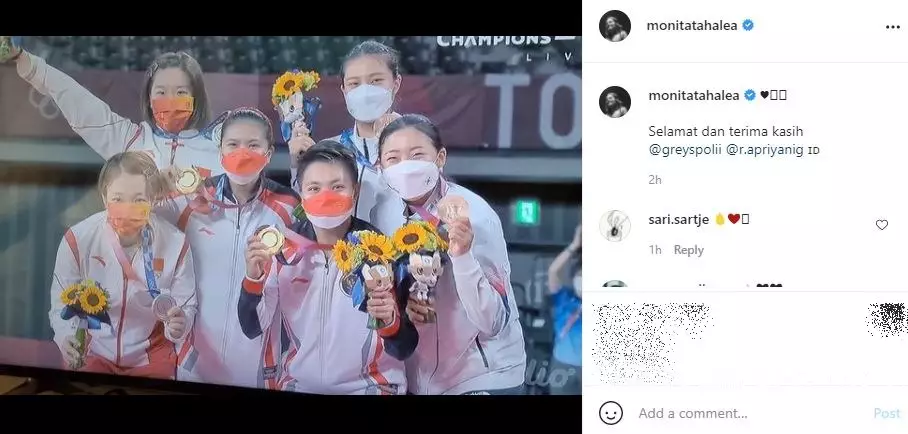 seleb tonton tonton final bulutangkis © instagram seleb tonton tonton final bulutangkis © instagram