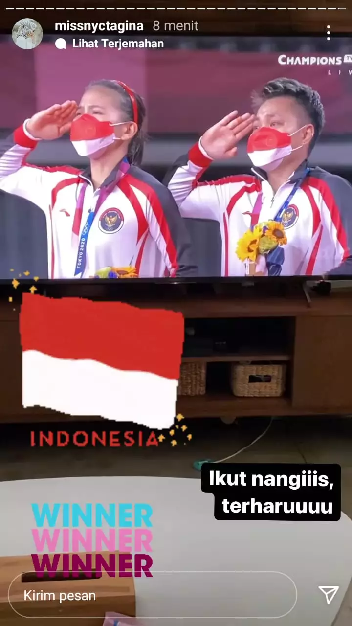 seleb tonton tonton final bulutangkis © instagram seleb tonton tonton final bulutangkis © instagram