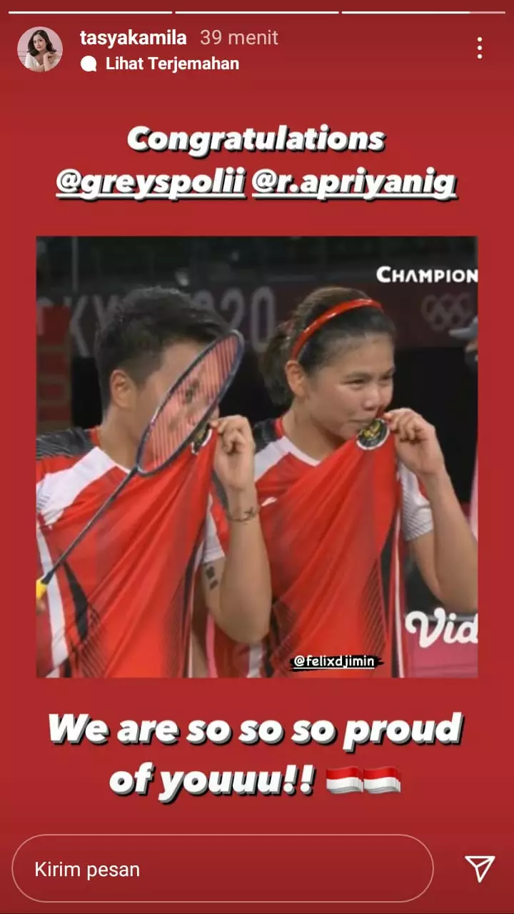 seleb tonton tonton final bulutangkis © instagram seleb tonton tonton final bulutangkis © instagram