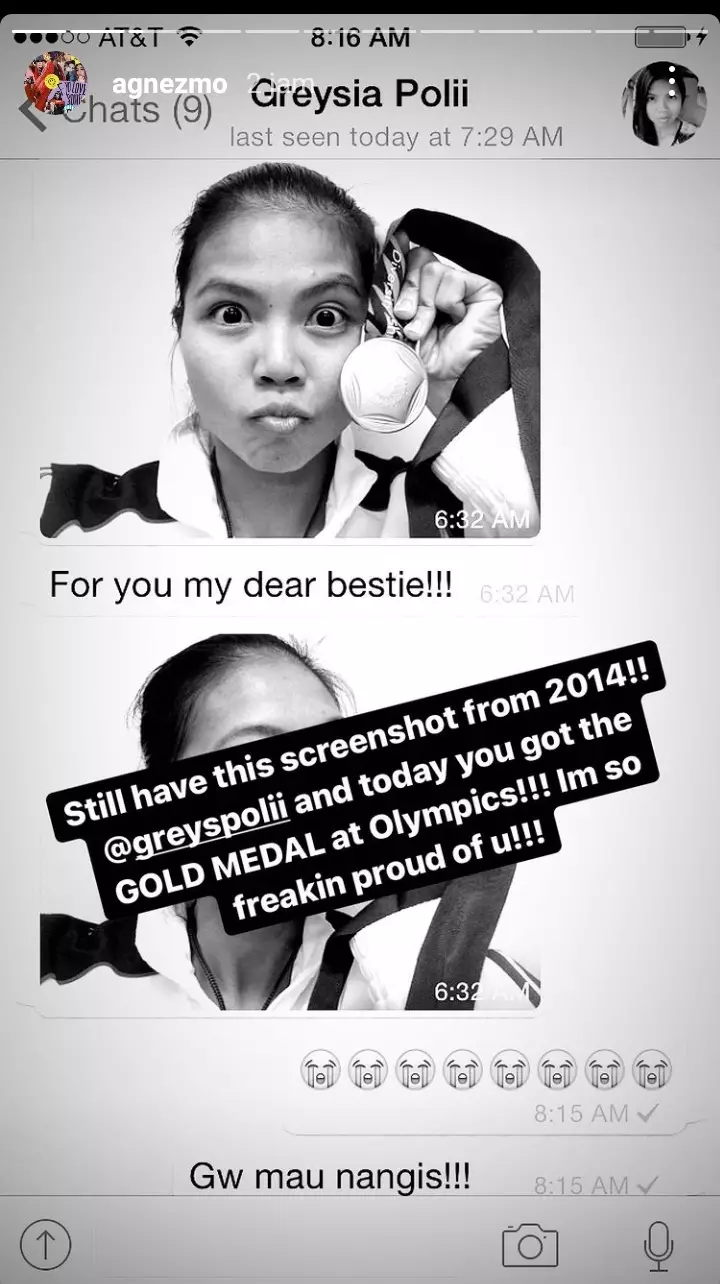 ucapan Agnez Mo untuk Greysia Polii © 2021 brilio.net