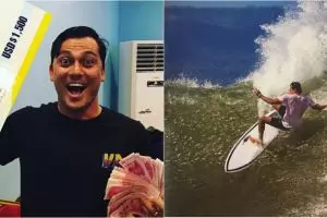 11 Potret Tipi Jabrik, kakak Luna Maya pelatih surfing Olimpiade Tokyo