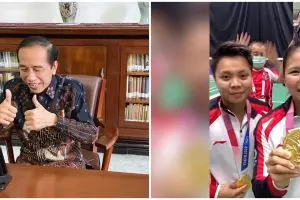 7 Momen Jokowi video call Greysia dan Apriyani, bikin bangga