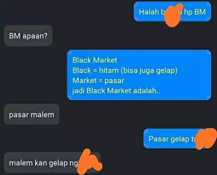 chat lucu teman dikasih tahu © 2021 instagram.com