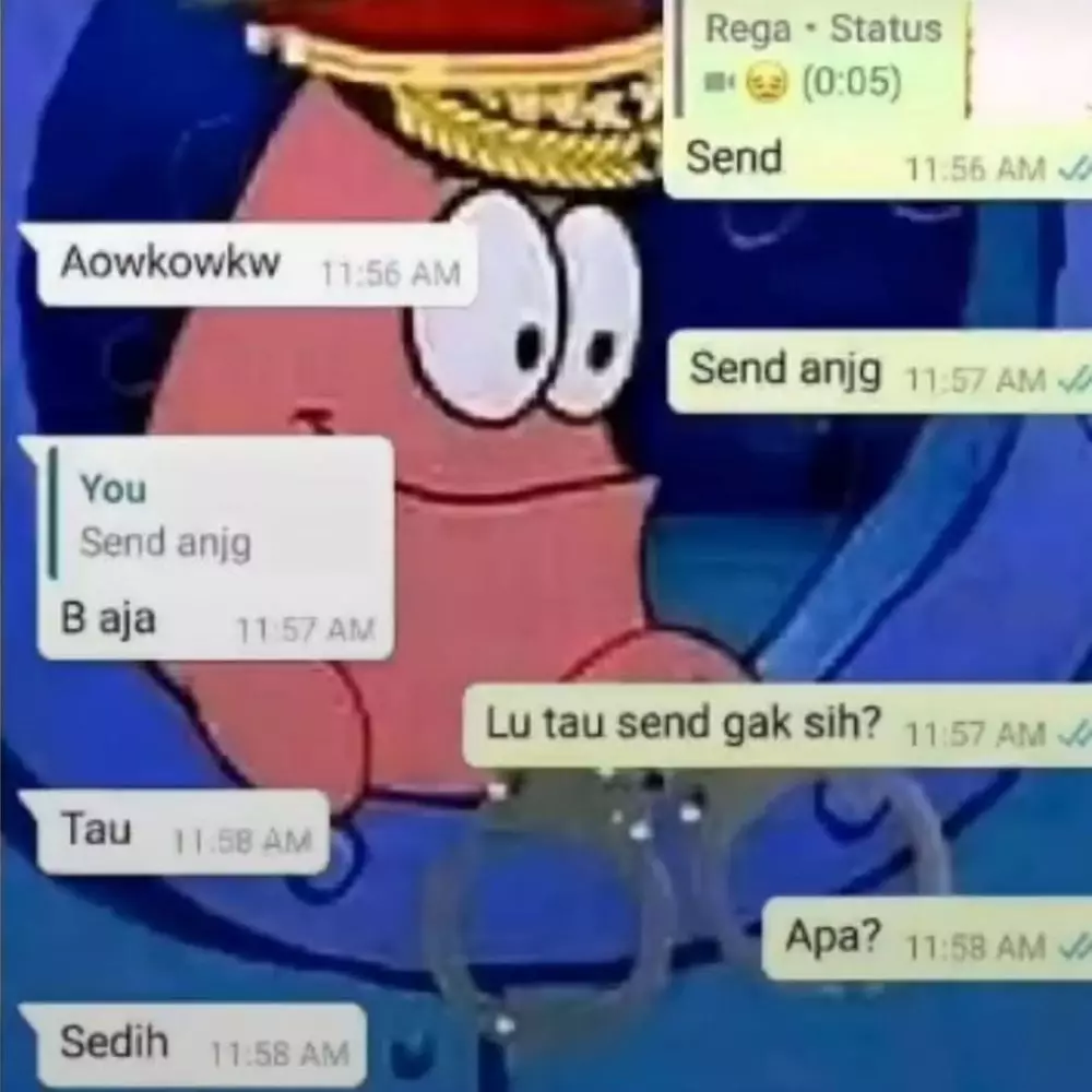 chat lucu teman dikasih tahu © 2021 instagram.com